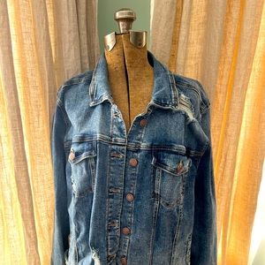 Maurices stretch denim jacket 3x